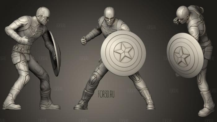 Captain America 3d stl модель для ЧПУ